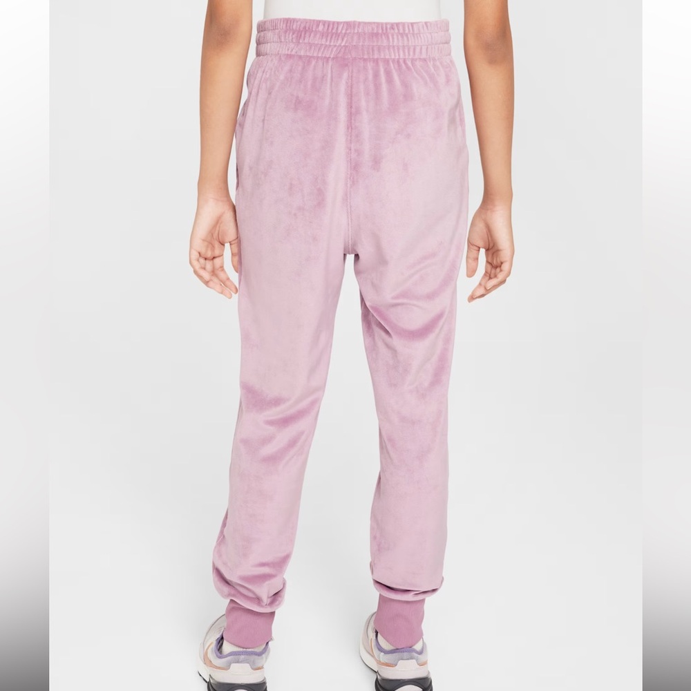 NWT Nike Sportswear Girls Velvet Joggers Size Large - Picture 2 of 4